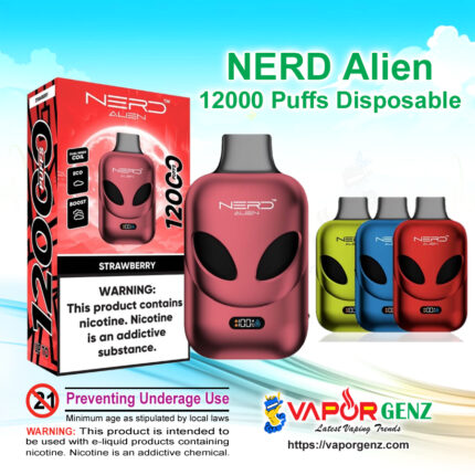NERD Alien 12000 Puffs Disposable Vape in Dubai UAE