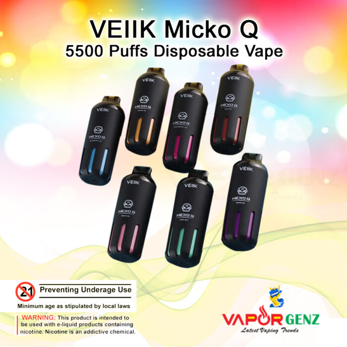 Best VEIIK Micko Q 5500 Puffs Disposable Vape in Dubai
